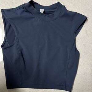 Lululemon Mock Neck Sleeveless Crop Top